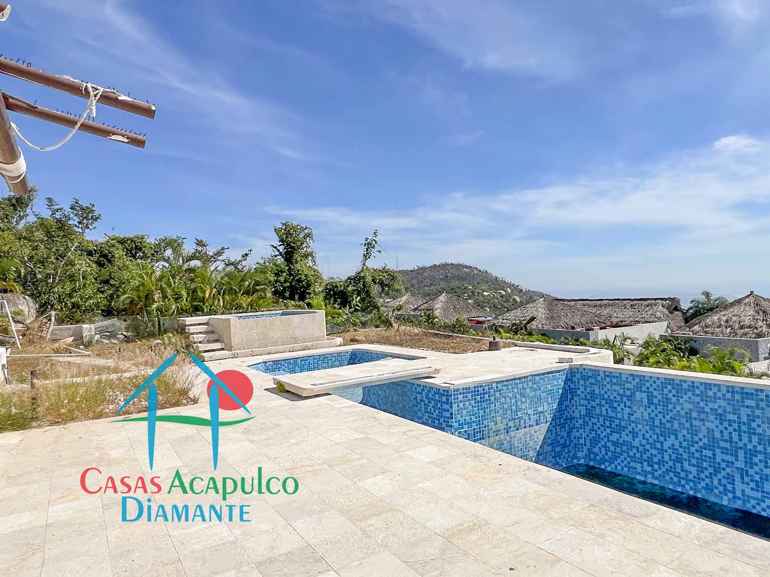 Casa Capadijos - Alberca y jardín después de Otis 3